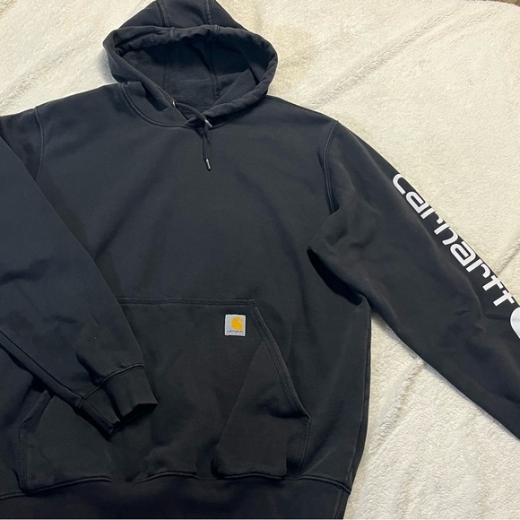 Carhartt Men's Black Pullover Hoodie - Picture 1 of 3